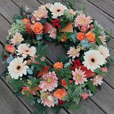 couronne de fleurs